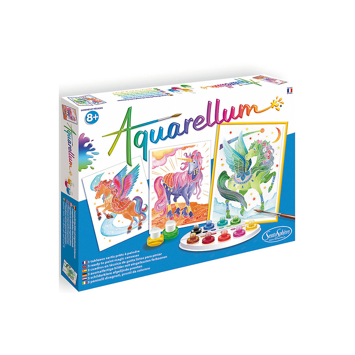 Aquarellbilder Einhorn & Pegasus