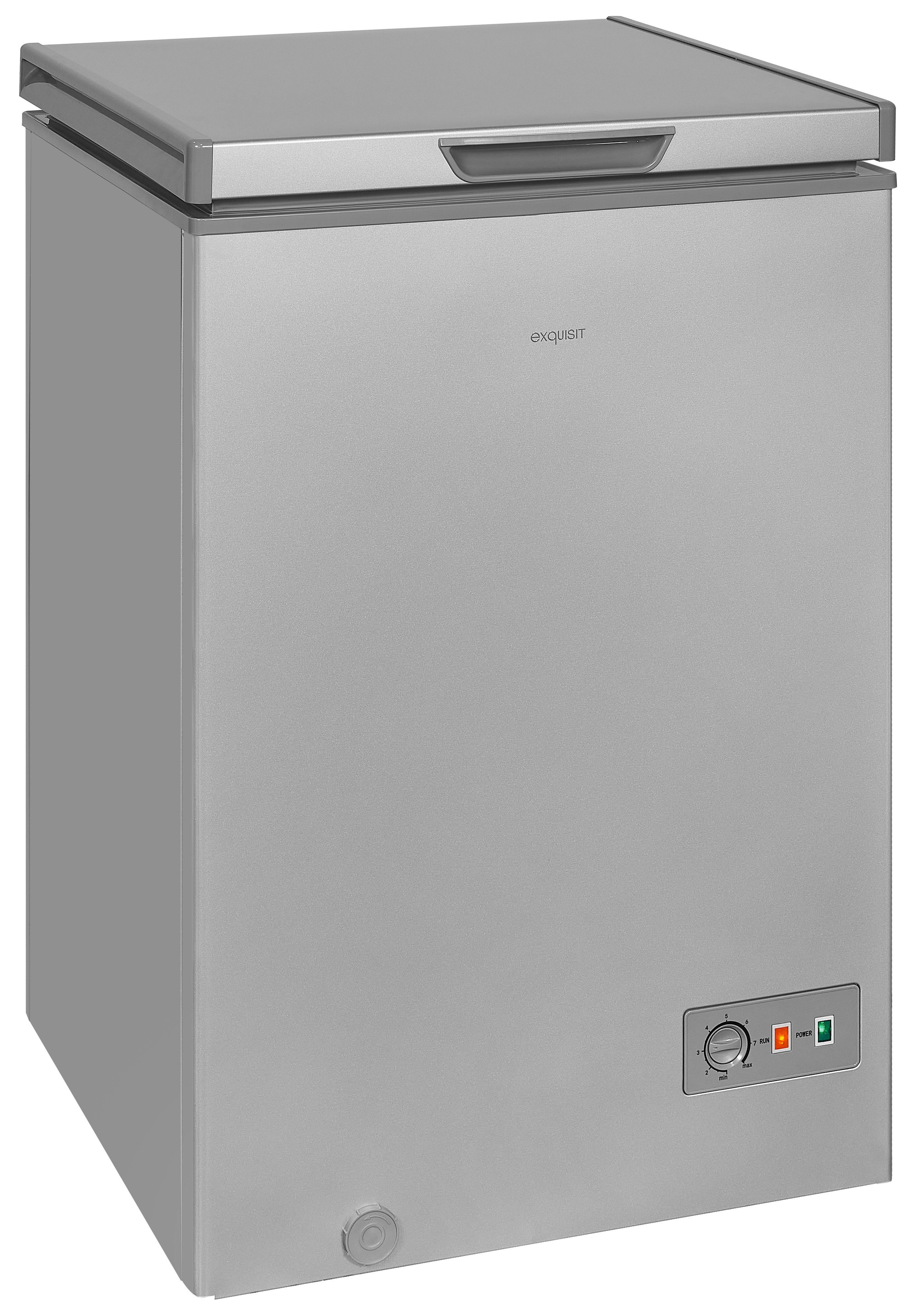 exquisit Gefriertruhe GT100-330E, 54.6 cm breit, 96 l, kompakte Gefriertruhe in modernen Farben