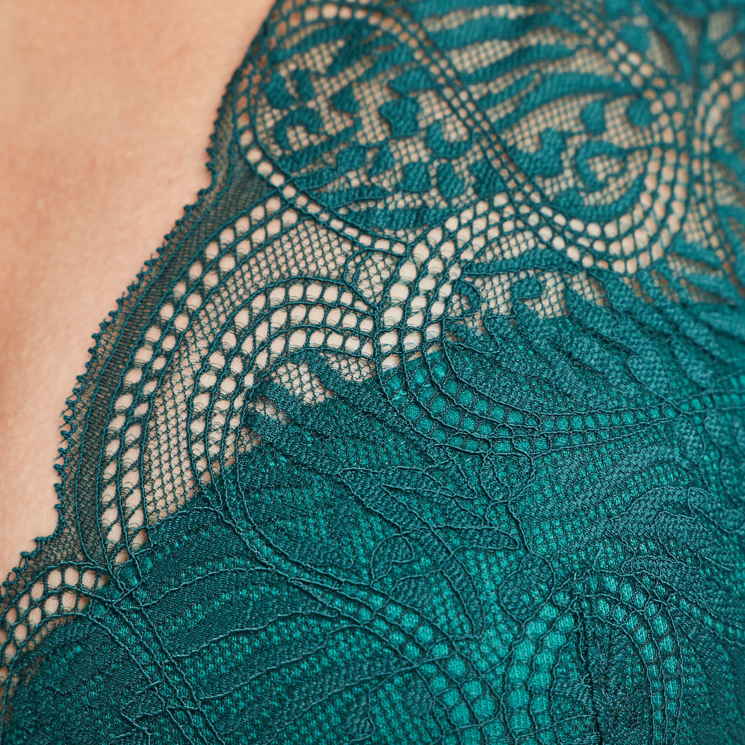 Soutien-gorge foulard vert émeraude femme | La Halle