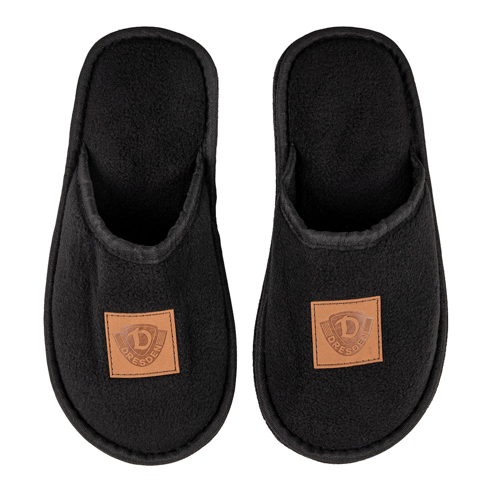Hausschuhe Filz-Pantoffel LEDERPATCH