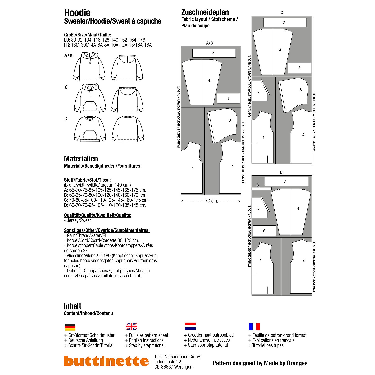 buttinette Schnitt 