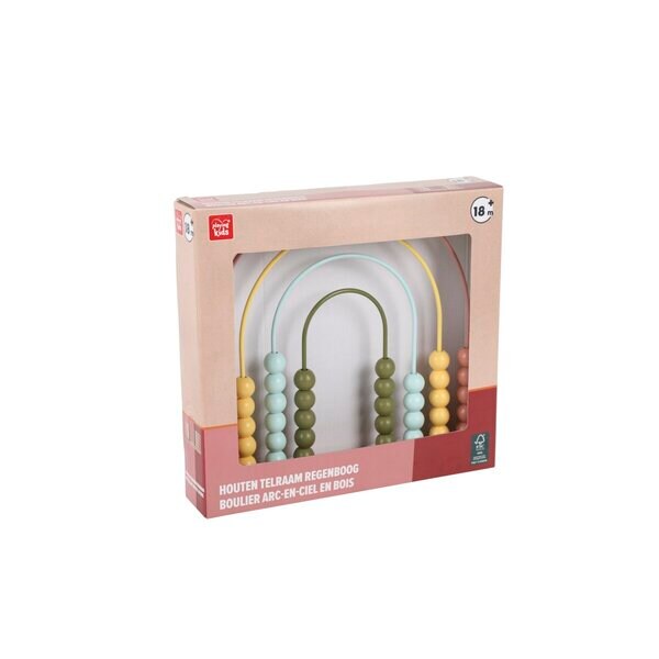Playing Kids Rainbow Wooden Abacus