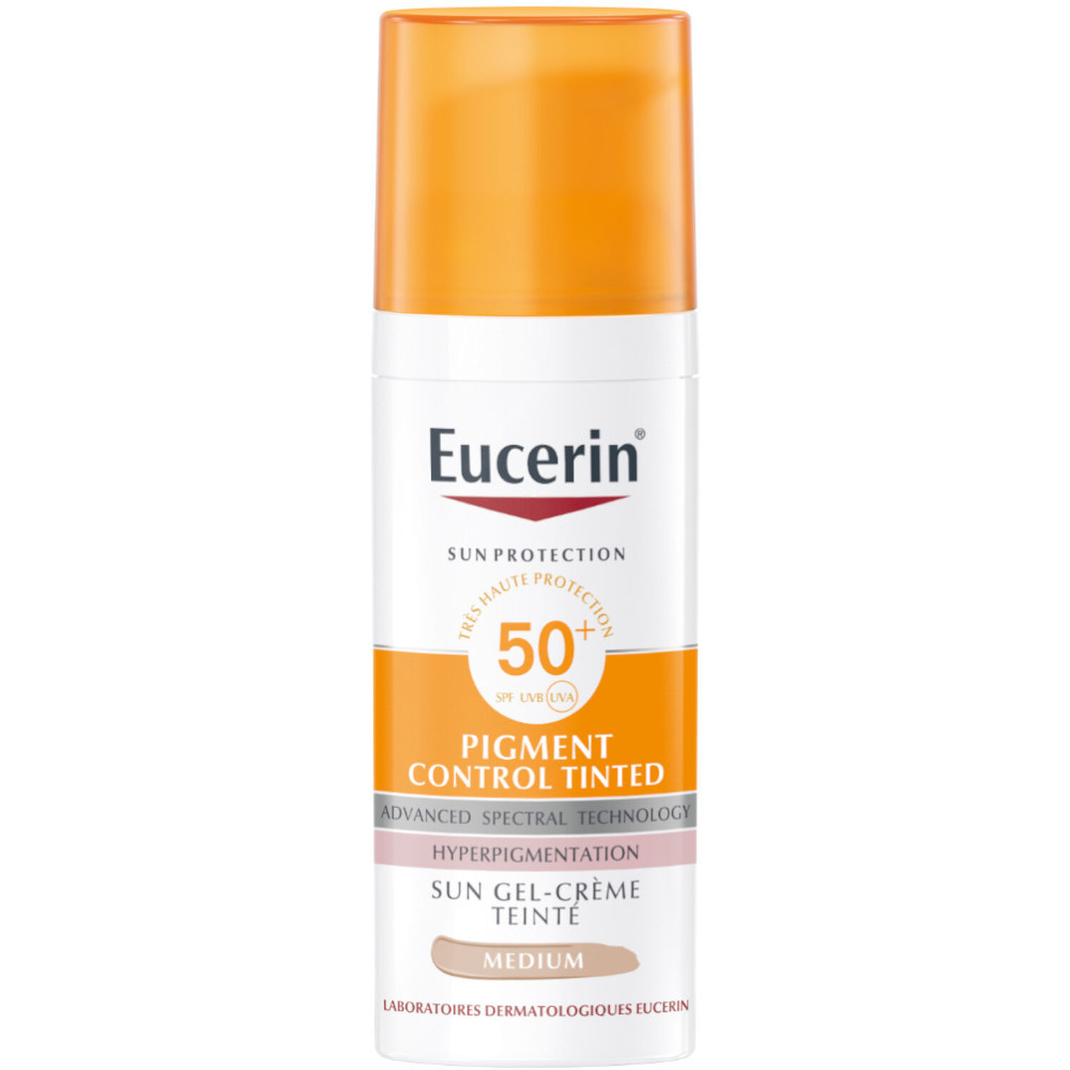 Eucerin Sun Protection SPF50+ Gel Crème Teinté - Medium