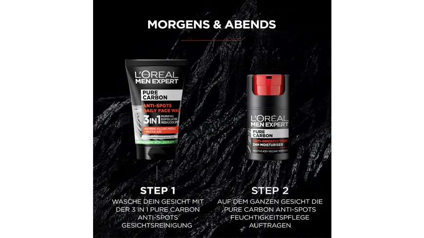 L'Oréal Men Expert Pure Carbon Anti-Akne Feuchtigkeitscreme Gesicht 50 ml