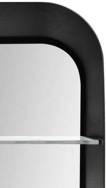 Talos Badezimmerspiegelschrank oval, BxH: 40x60 cm, aus Alumunium und Echtglas, IP24
