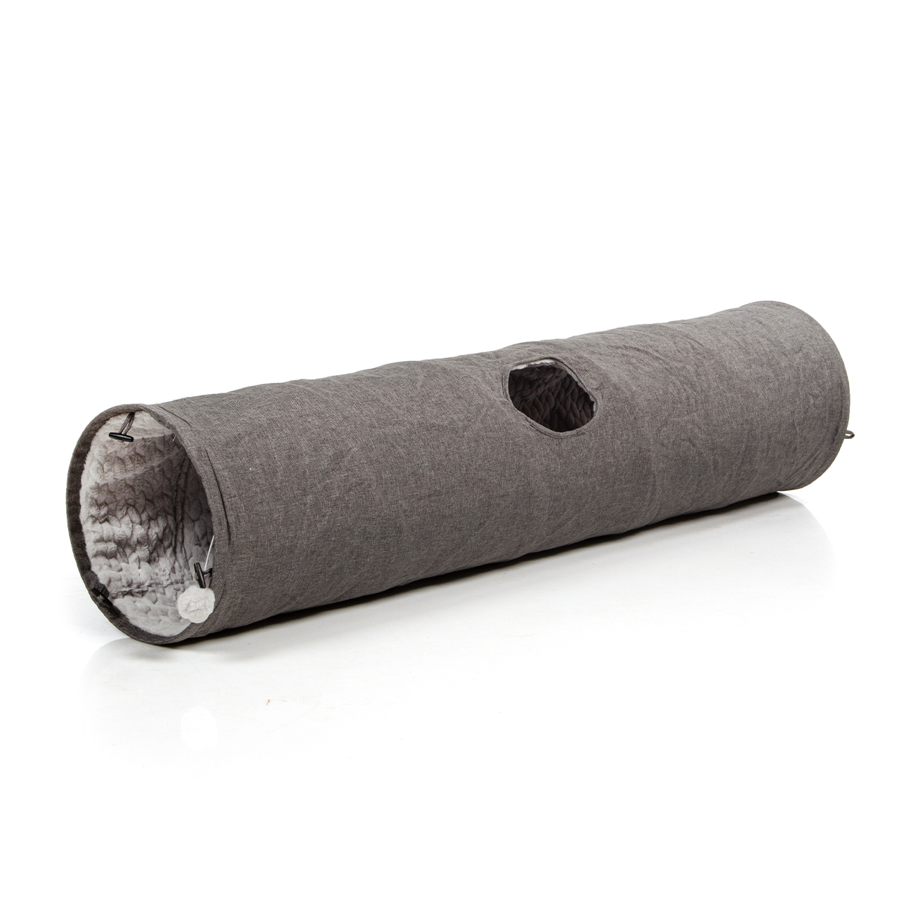 Canadian Cat Company Katzentunnel Canadian Cat Company Katzentunnel XXL mit Kuschelfell grau