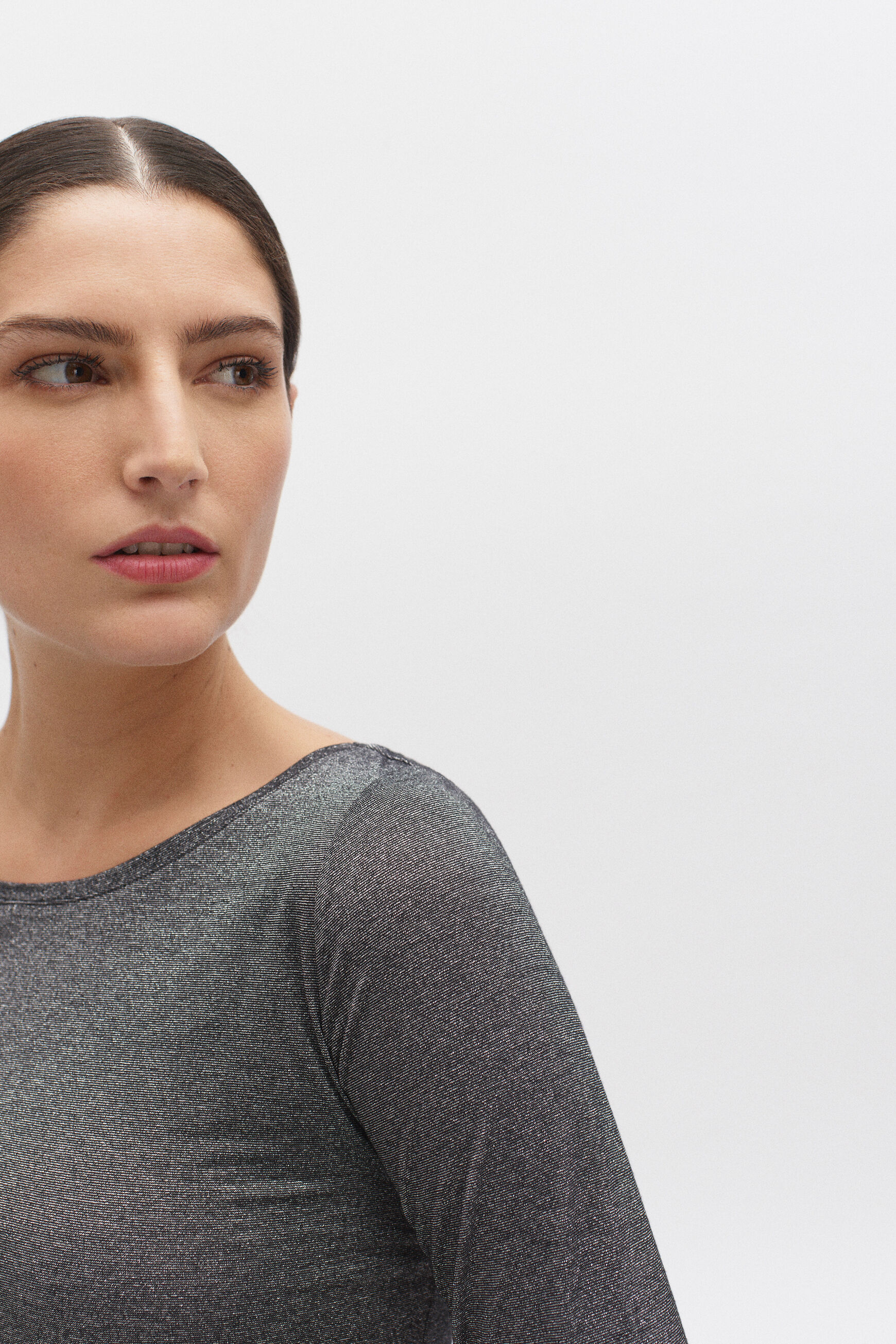 t-shirt jude gris argent femme
