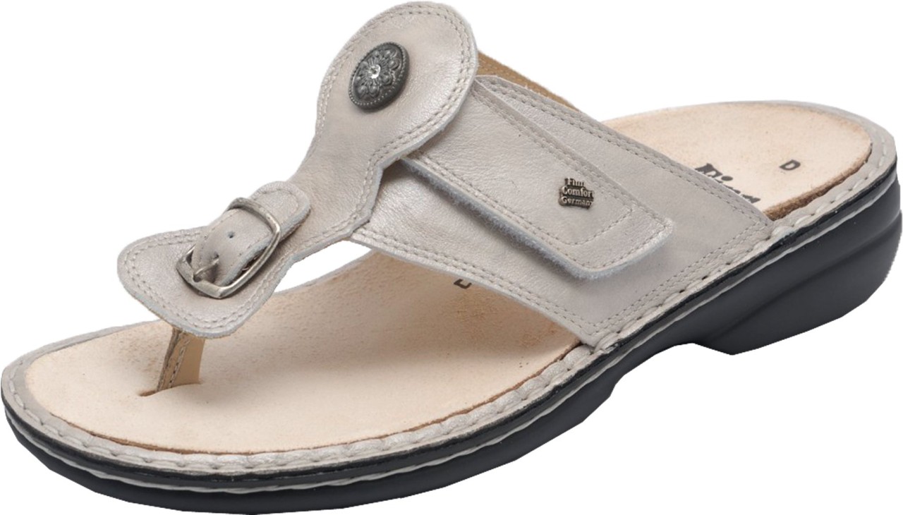 FINN COMFORT Komfort Sandalen silber