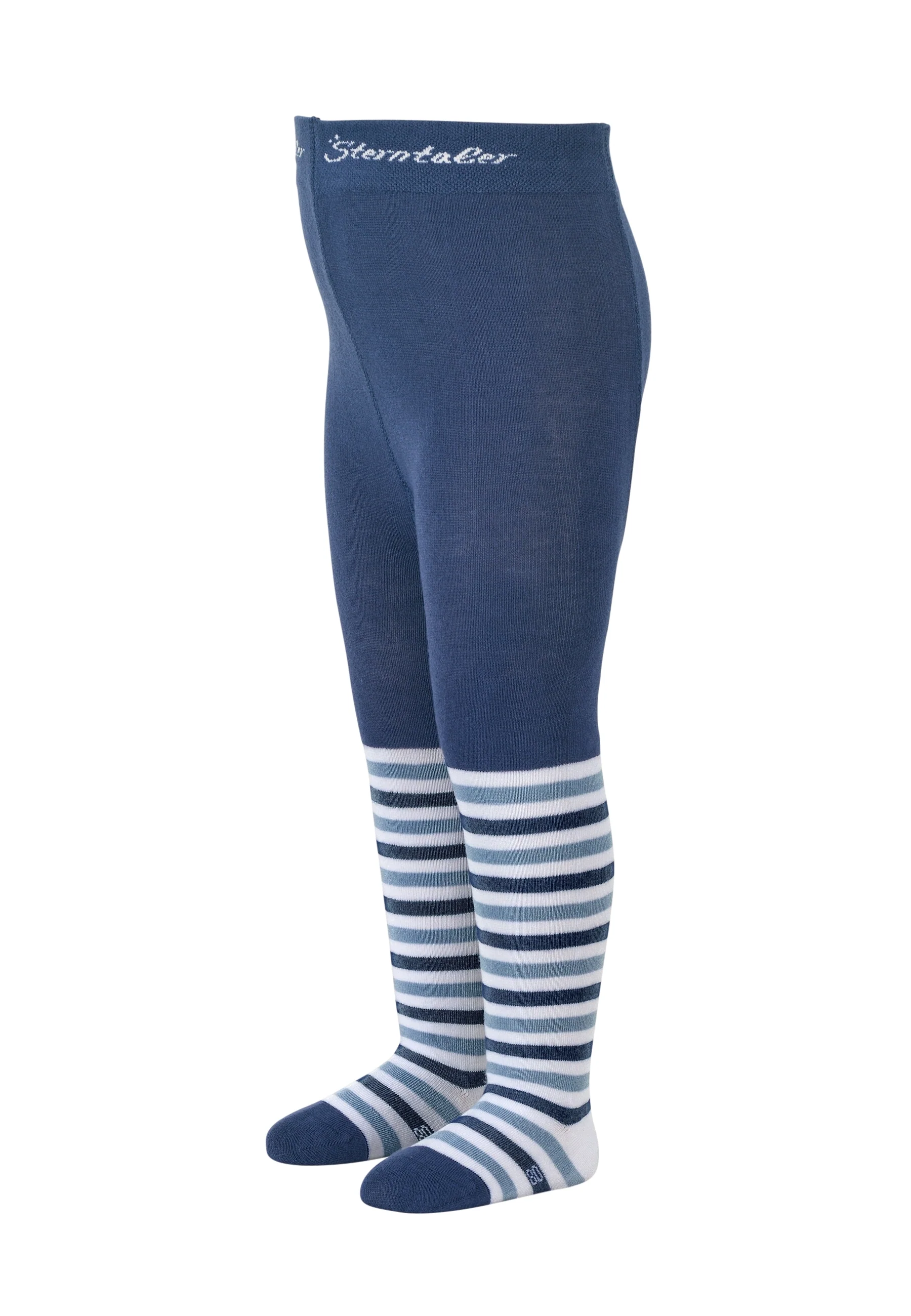 Strumpfhose 2er-Pack, Ringel und uni
