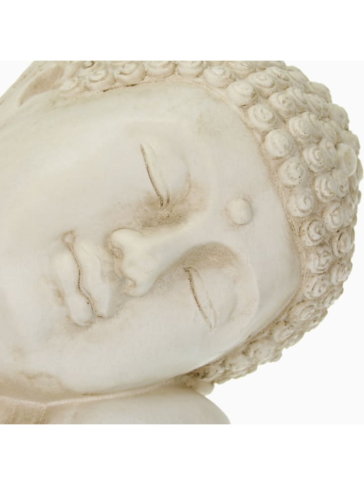 relaxdays Buddha-Figur in Cremeweiß - (B)40,5 x (H)61 x (T)38 cm günstig kaufen onesize