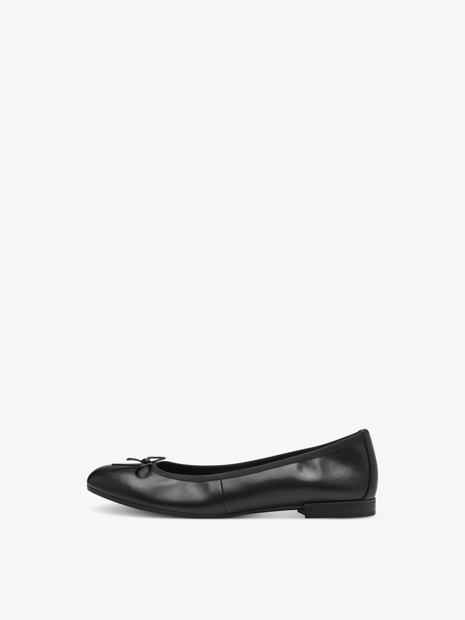 Ballerine en cuir - noir