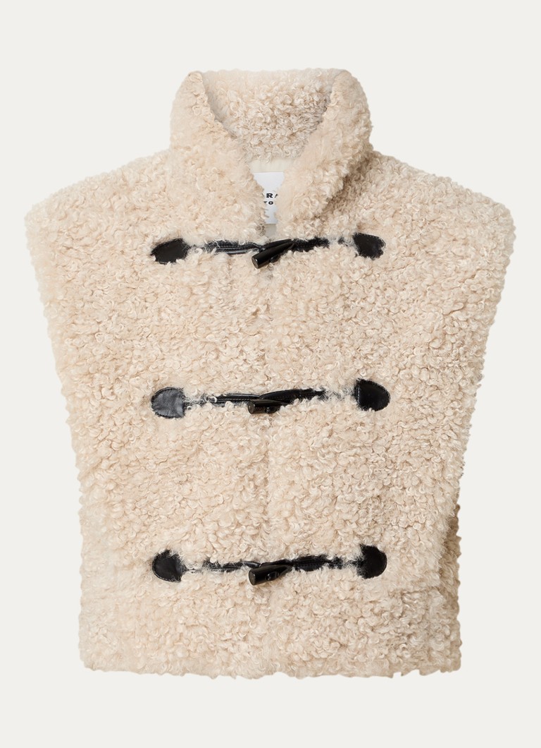 Isabel Marant Alisa Teddy kamizelka z kieszeniami bocznymi
