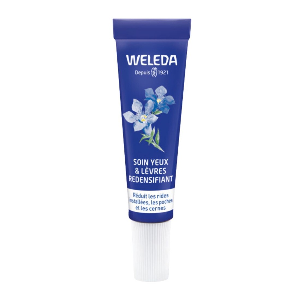 WELEDA Soin Yeux & Lèvres redensifiant Gentiane Bleue et Edelweiss - 10 ml Soins du visage