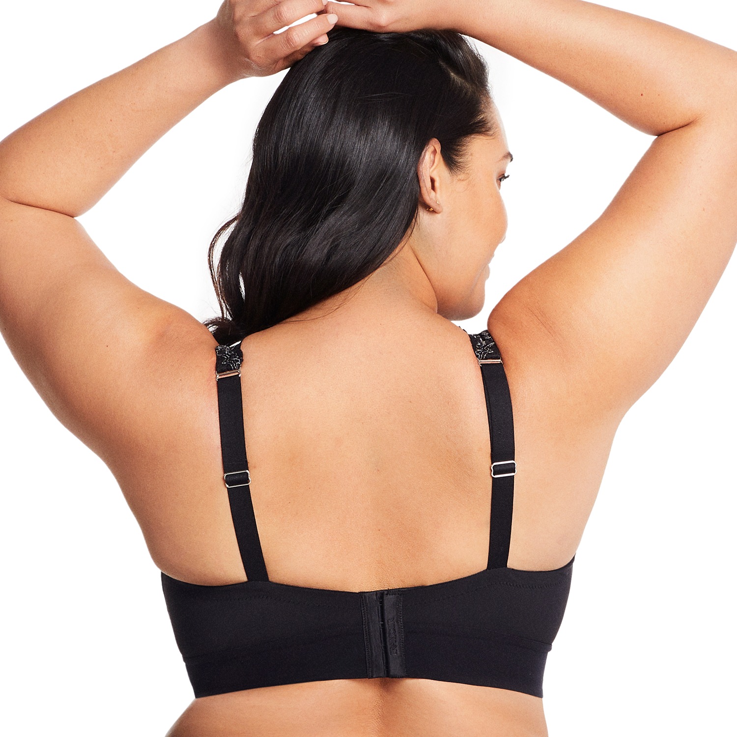 Bramour Lexington Plunge-Bralette mit Spitze - Schwarz
