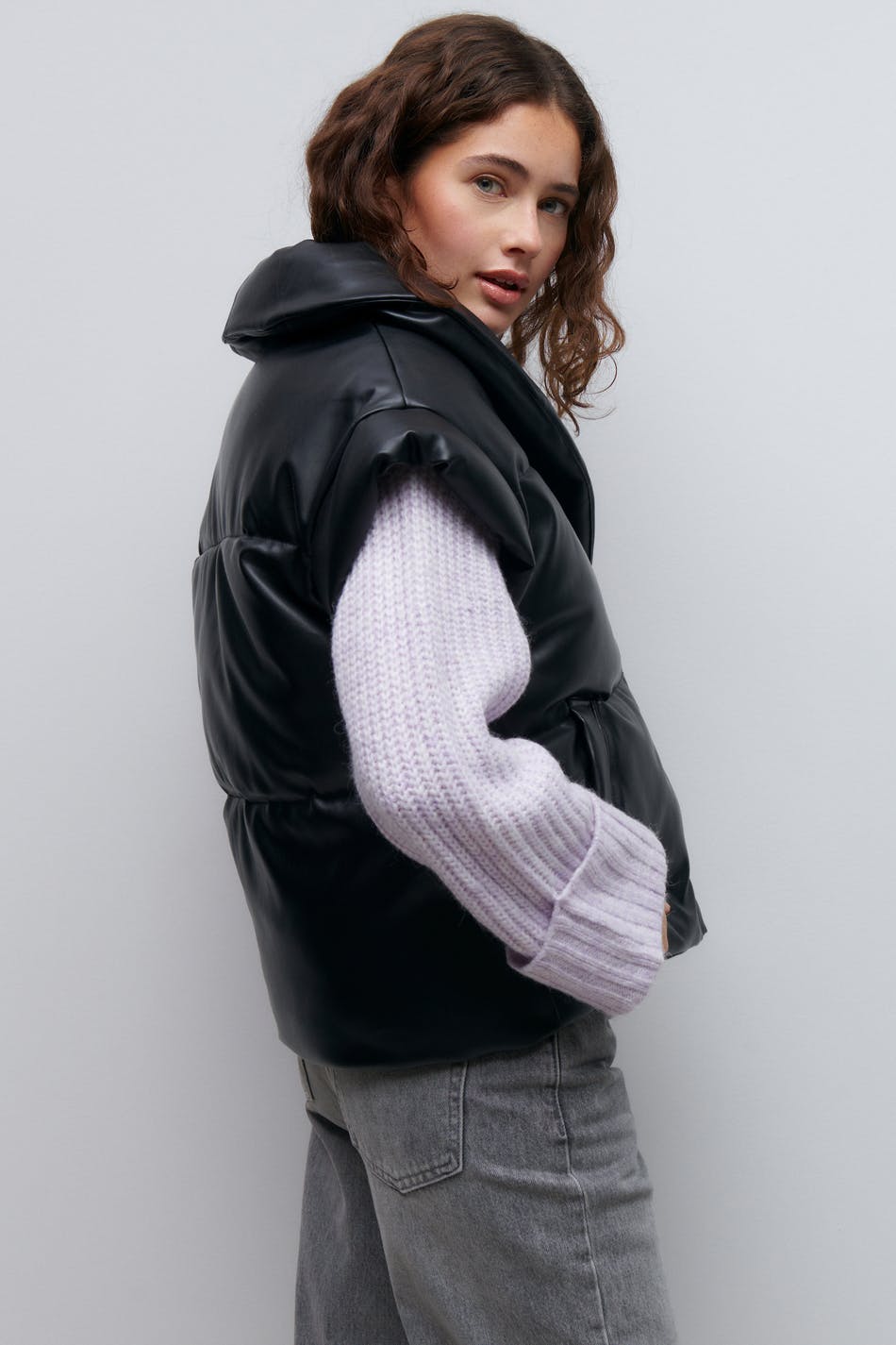 Gerbera pu vest