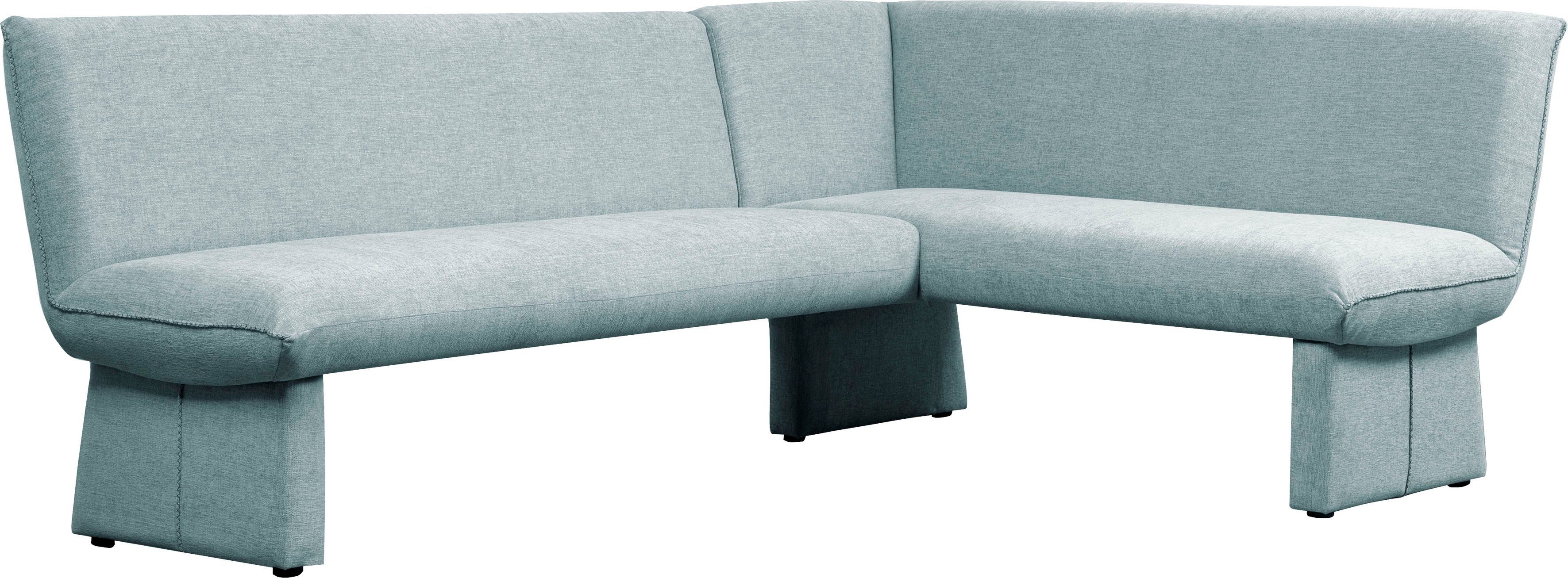 Home affaire Eckbankgruppe London, (4-tlg), Eckbank mit Wellenunterfederung im Sitz, langer Schenkel Breite 240 cm