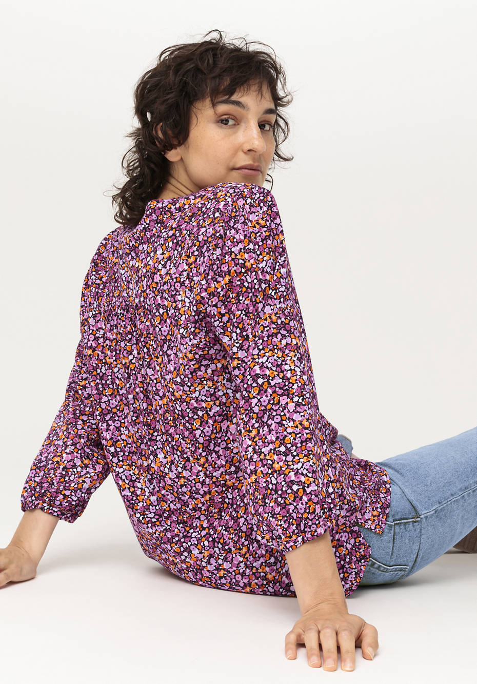 Tunika-Bluse aus LENZING™ ECOVERO™ Viskose