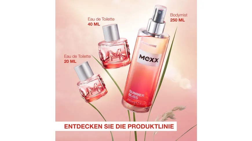 MEXX Summer Bliss for Her Body Splash, sommerlich leichter Damenduft mit floraler Note 250 ml