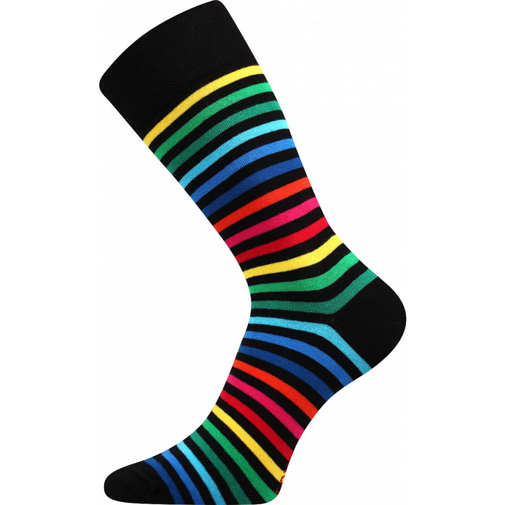 Lonka Deline II Mischfarbe mit Schwarz Socken, 3 Paare