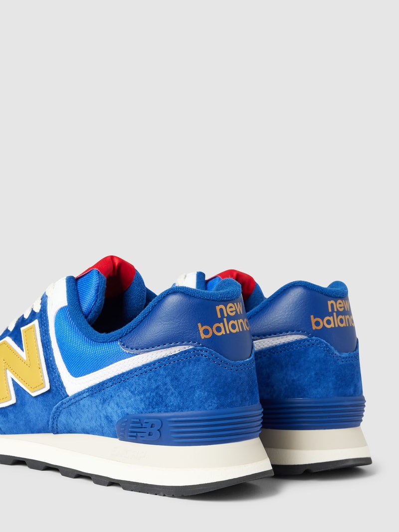 Sneaker mit Label-Print Modell 'CHUNKY' in blau