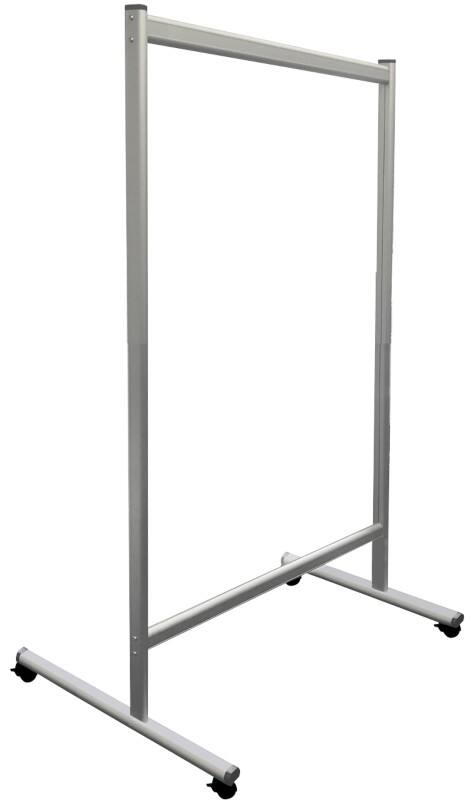 Franken Mobile Trennwand Plexiglas Transparent 120 x 150 cm