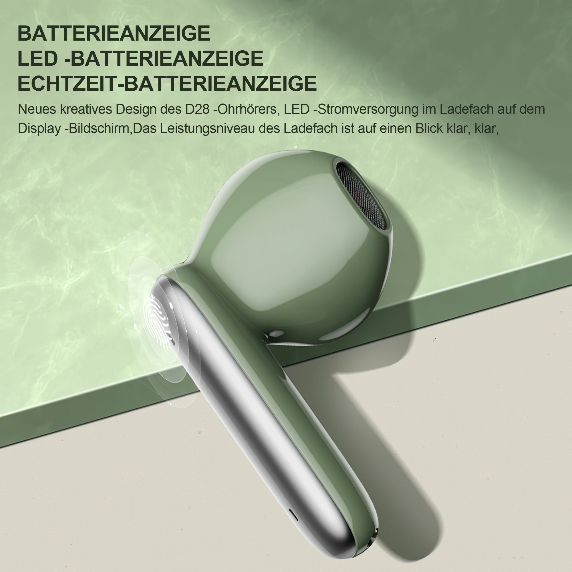 Tisoutec Bluetooth Kopfhörer,Kopfhörer Kabellos Bluetooth 5.3 In Ear Kopfhörer In-Ear-Kopfhörer (AMA derselbe Bestseller mit 4 ENC Mikrofon,2023 Neue Kabellose Kopfhörer Noise Cancelling Earbuds mit 40H Deep Bass,USB-C,IP7 Wasserdicht Ohrhörer, IPX7