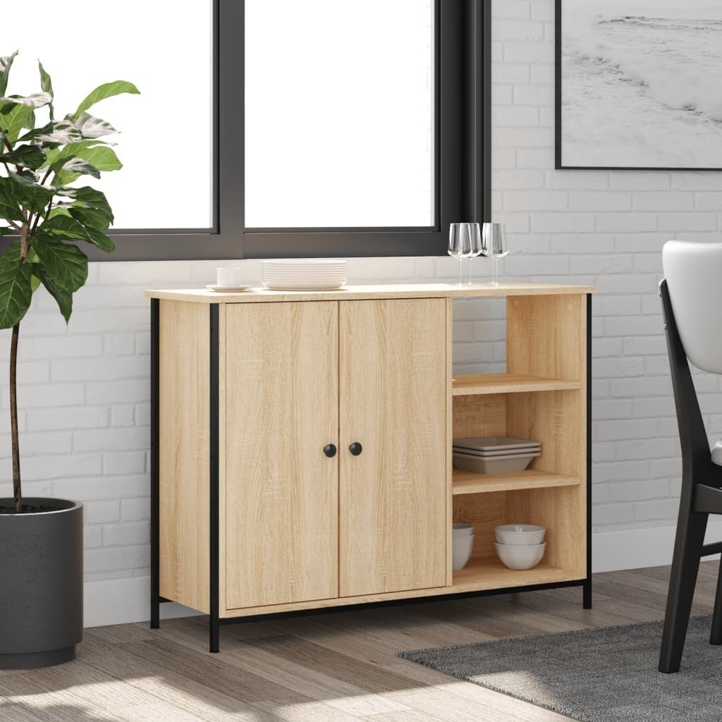 vidaXL Sideboard Sideboard Sonoma-Eiche 100x33x75 cm Holzwerkstoff (1 St)