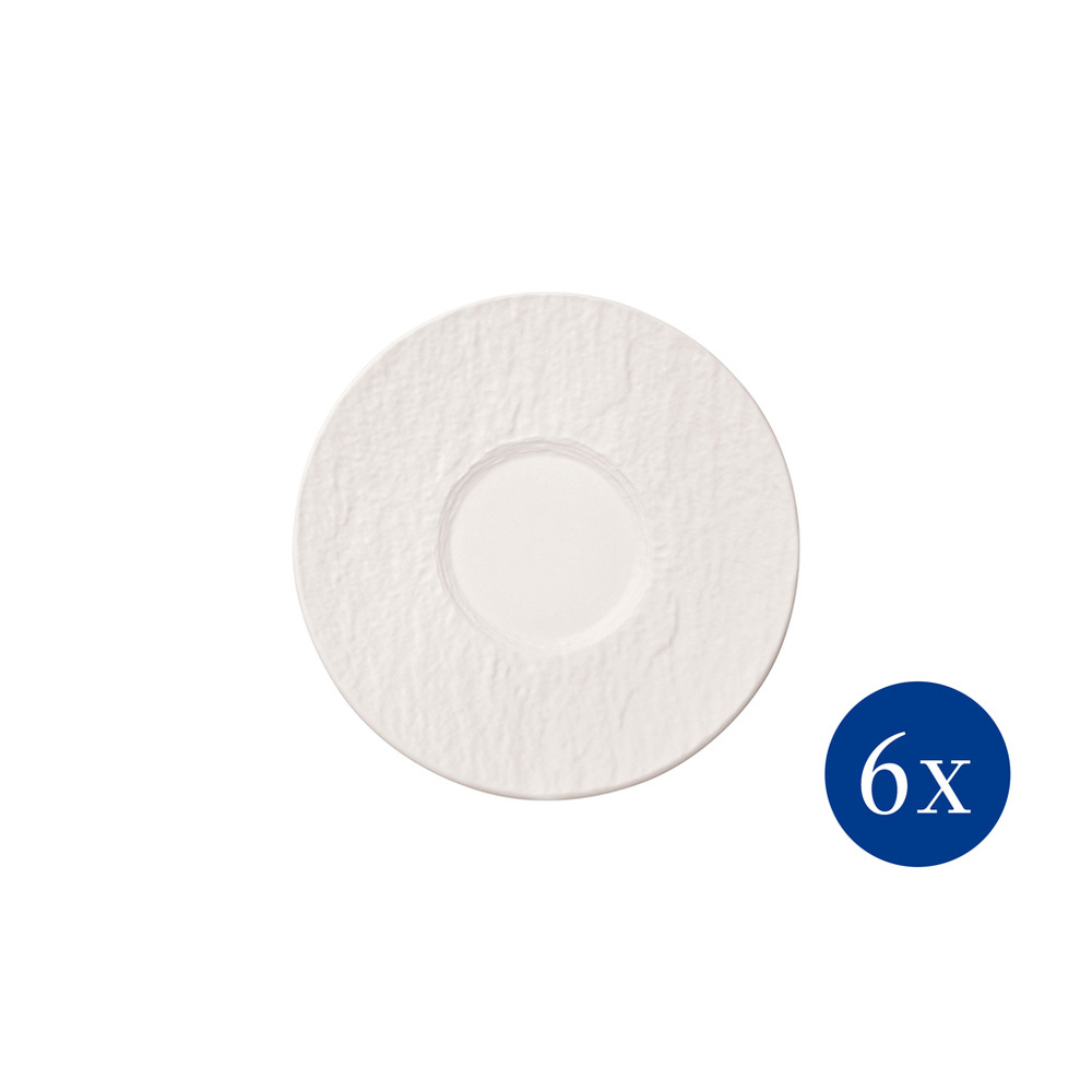 Villeroy & Boch Sous-tasse à expresso 6 pièces Manufacture Rock blanc Tasse