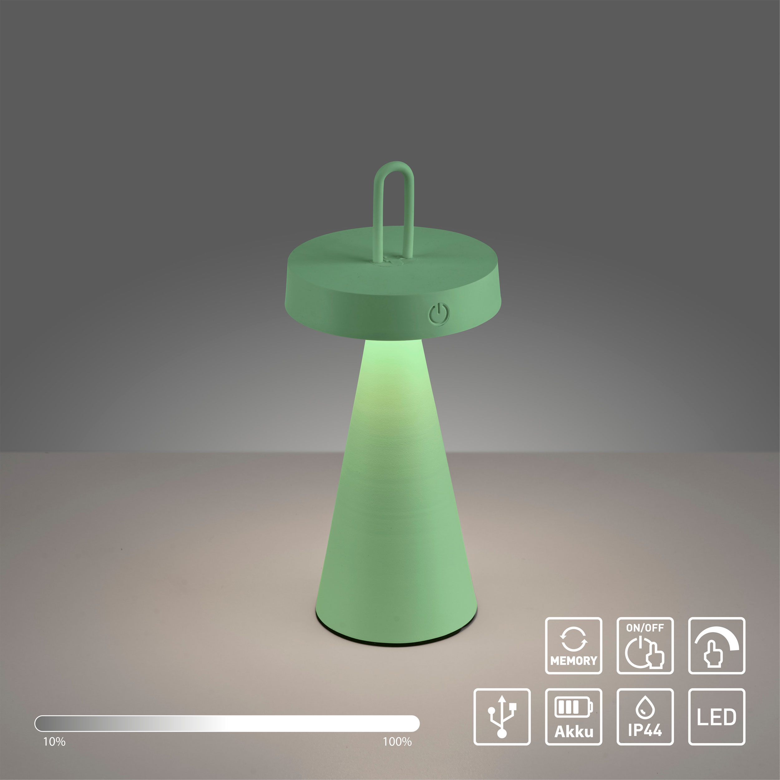 JUST LIGHT.LED-Akku-Tischleuchte 1flg