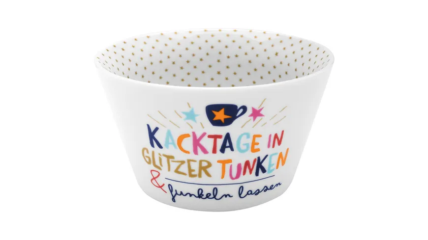 H:)PPYlife Schale »Kacktage in Glitzer tunken«