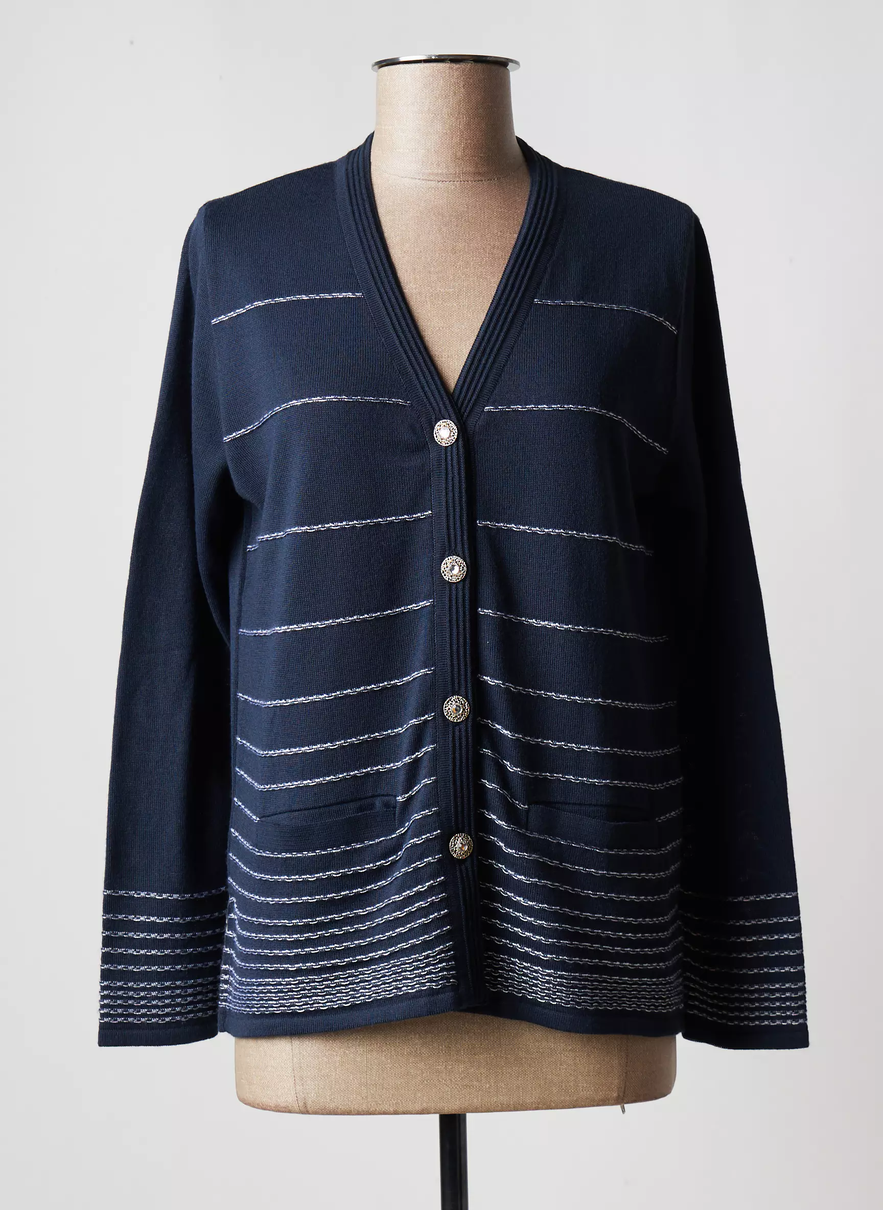 Eleane Cardigans Femme couleur bleu