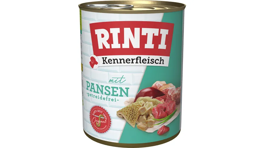 RINTI Hundenassfutter Kennerfleisch mit Pansen 800 g
