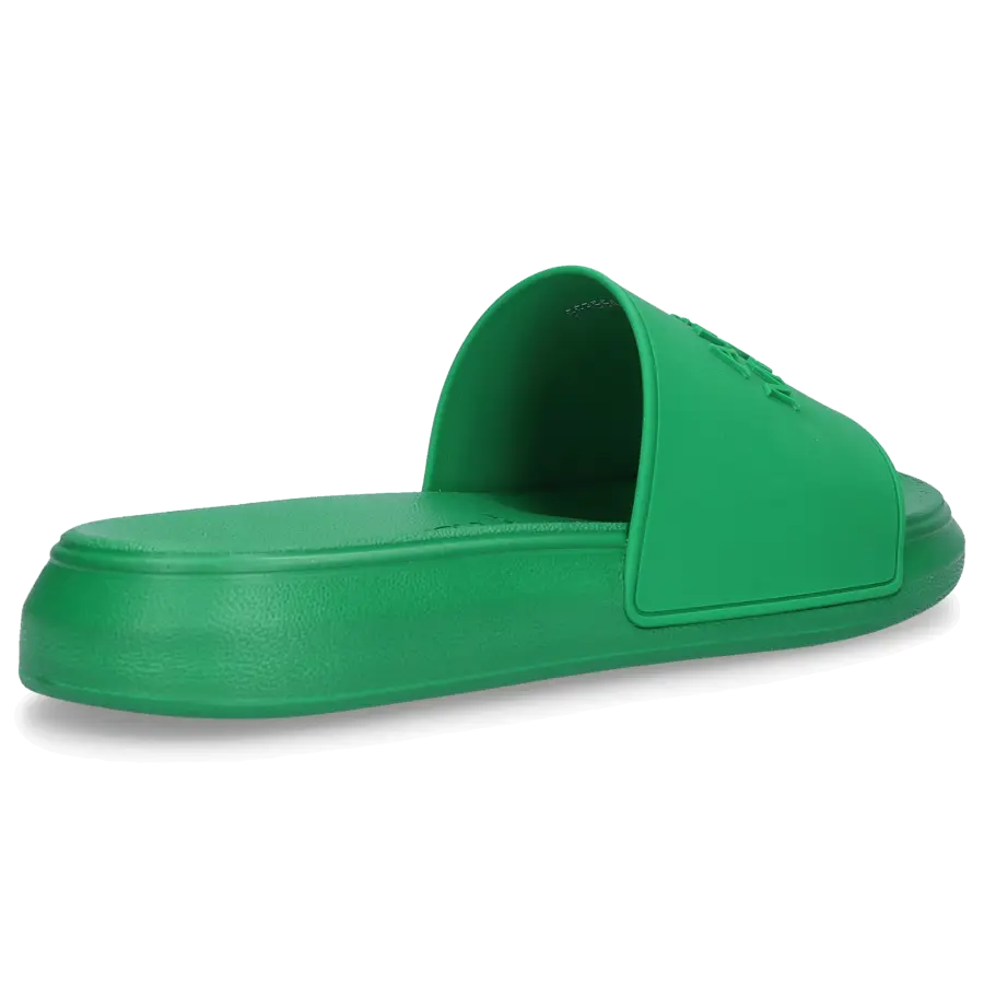 Alexander McQueen - Badeschuhe POOL SLIDE Kautschuk - grün