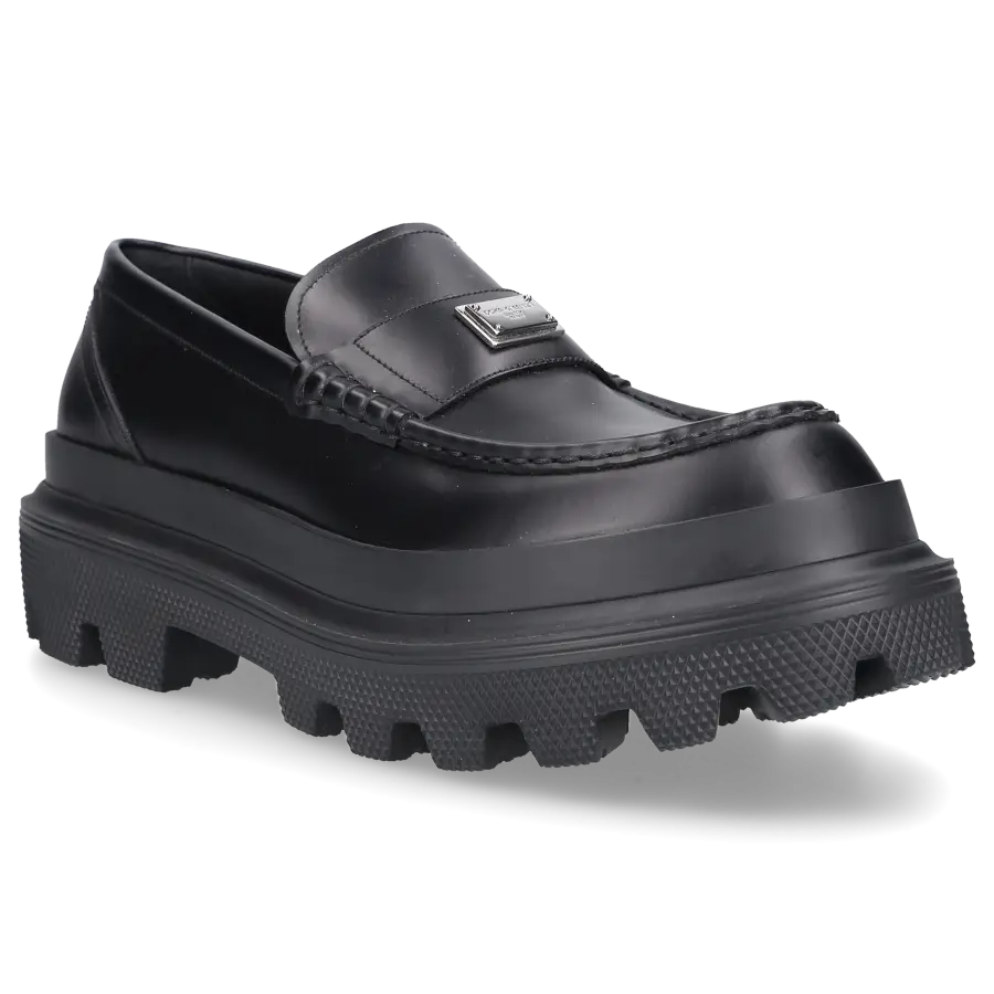 Dolce & Gabbana - Herrenschuhe MOCASSINO Kalbsleder - schwarz