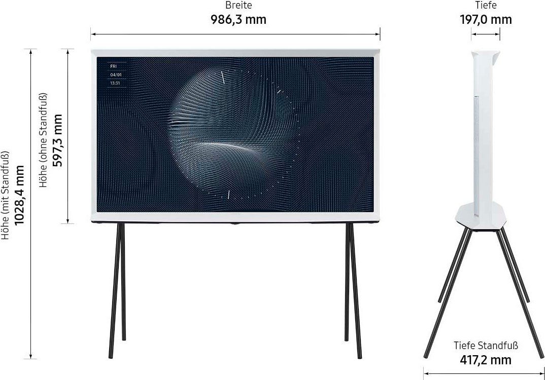 Samsung GQ43LS01BAU LED Lifestyle Fernseher (108 cm/43 Zoll, Smart-TV, Quantum HDR,Bestes Upscaling dank Quantum Prozessor 4k,Mattes Display)
