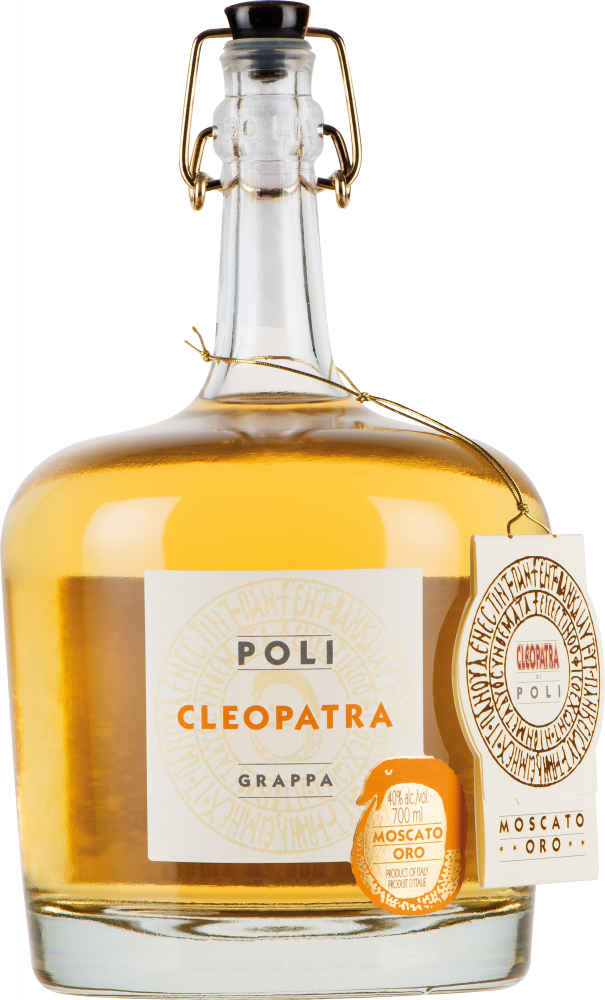 Poli Grappa Cleopatra Moscato d’Oro 0,7 Liter in Tube