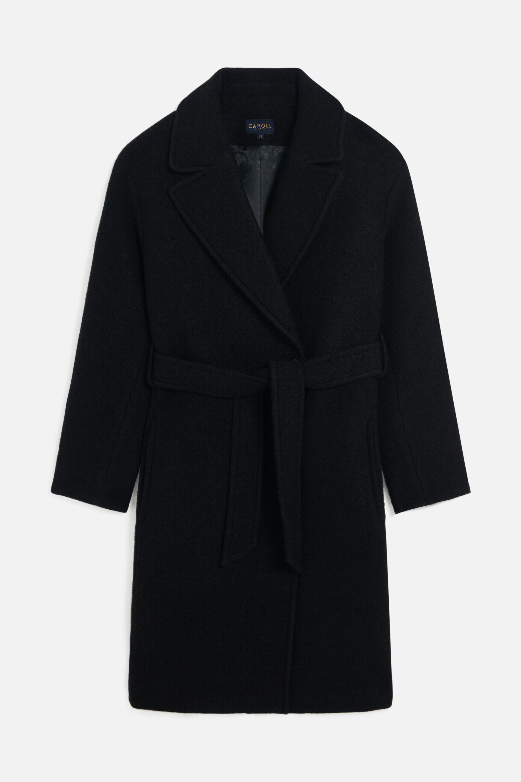 Manteau grant noir femme