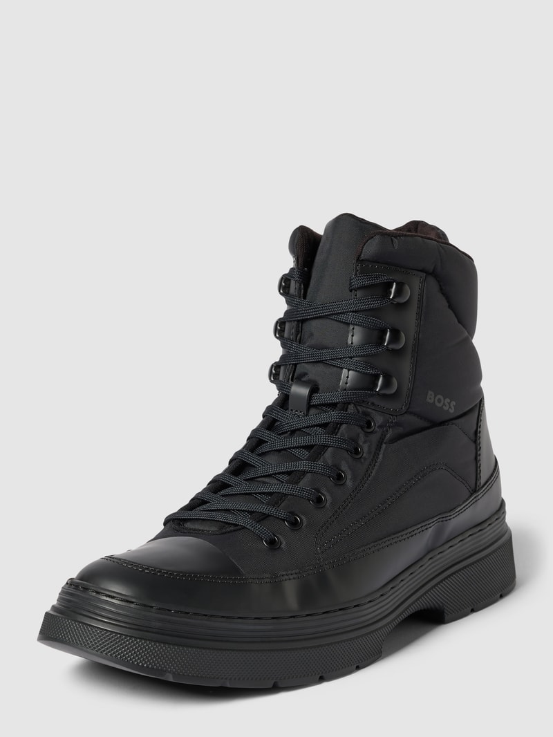 Schnürboots aus Leder Modell 'Eloy' in schwarz