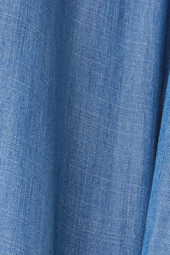 Denim-Shirtkleid mit abnehmbarem Bindegürtel