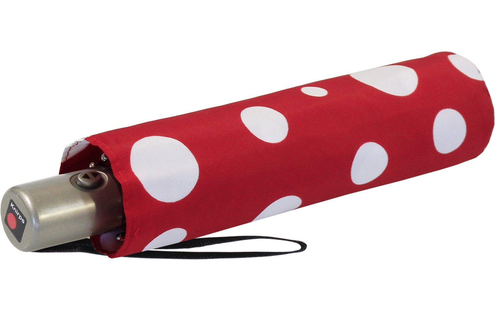 Knirps® Taschenregenschirm Slim Duomatic mit Auf-Zu-Automatik - Dots, immer mit dabei, passt in jede Tasche