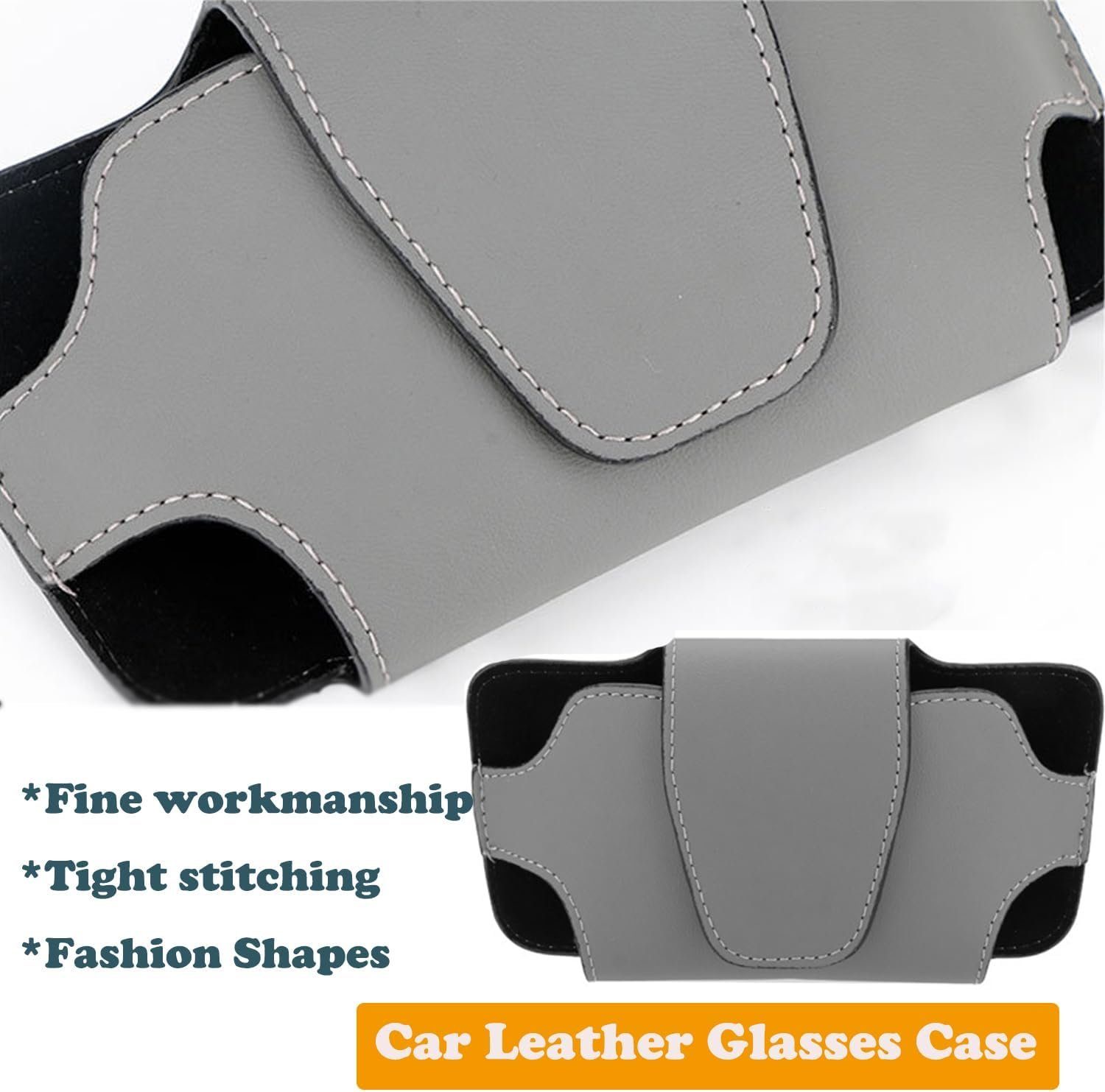 Yunnker Autosonnenschutz Sonnenblende Brillenhalter, Auto Sonnenbrille Brillenetui, Auto Sonnenblende Universal, Sonnenblende Aufbewahrungsbox