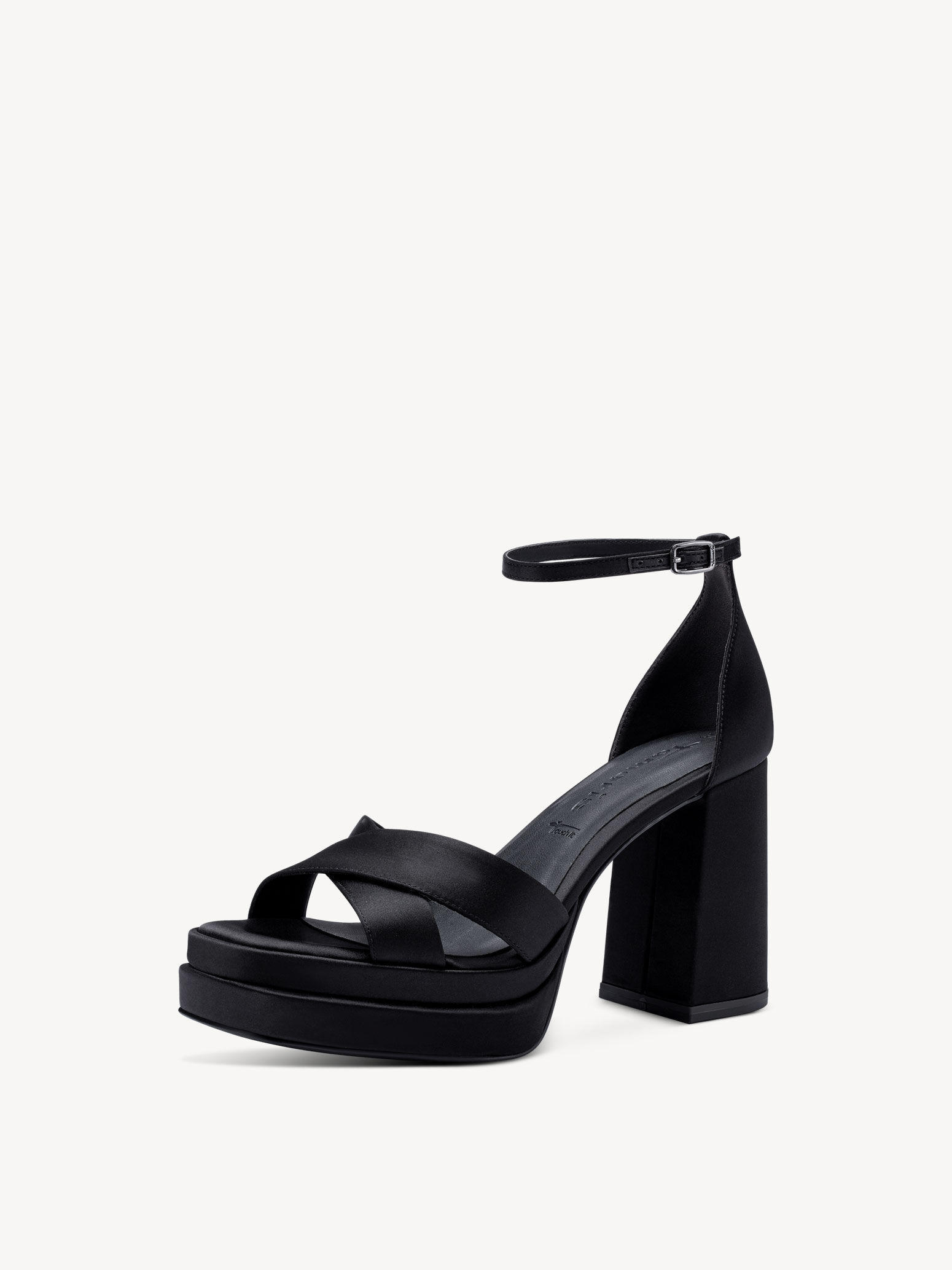 Sandale à talon - noir