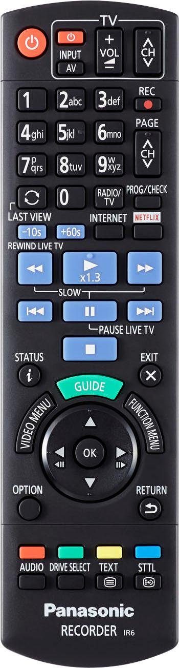 Panasonic DMR-UBS70 Blu-ray-Rekorder (4k Ultra HD, LAN (Ethernet), WLAN, 4K Upscaling, 500 GB Festplatte, für DVB-S, Satellitenempfang)