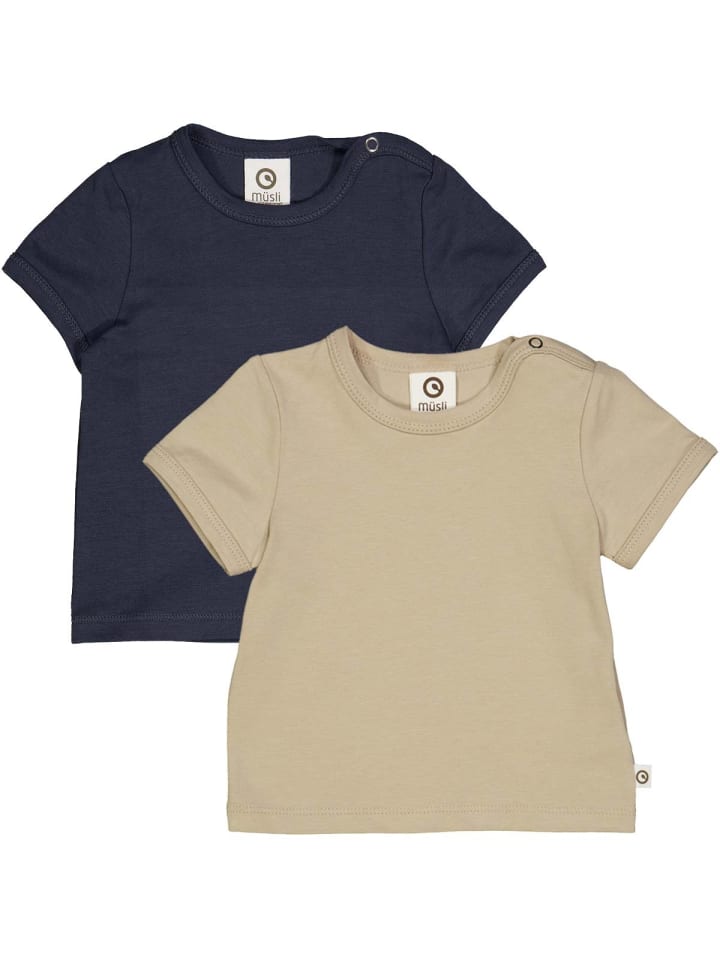 müsli Babyshirt 2er-Pack in nblue/cashmere günstig kaufen