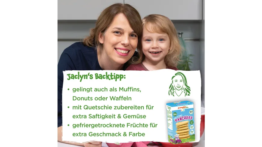 pumpkin organics Bio Hafer & Dinkel Pancakes Backmischung 200 g