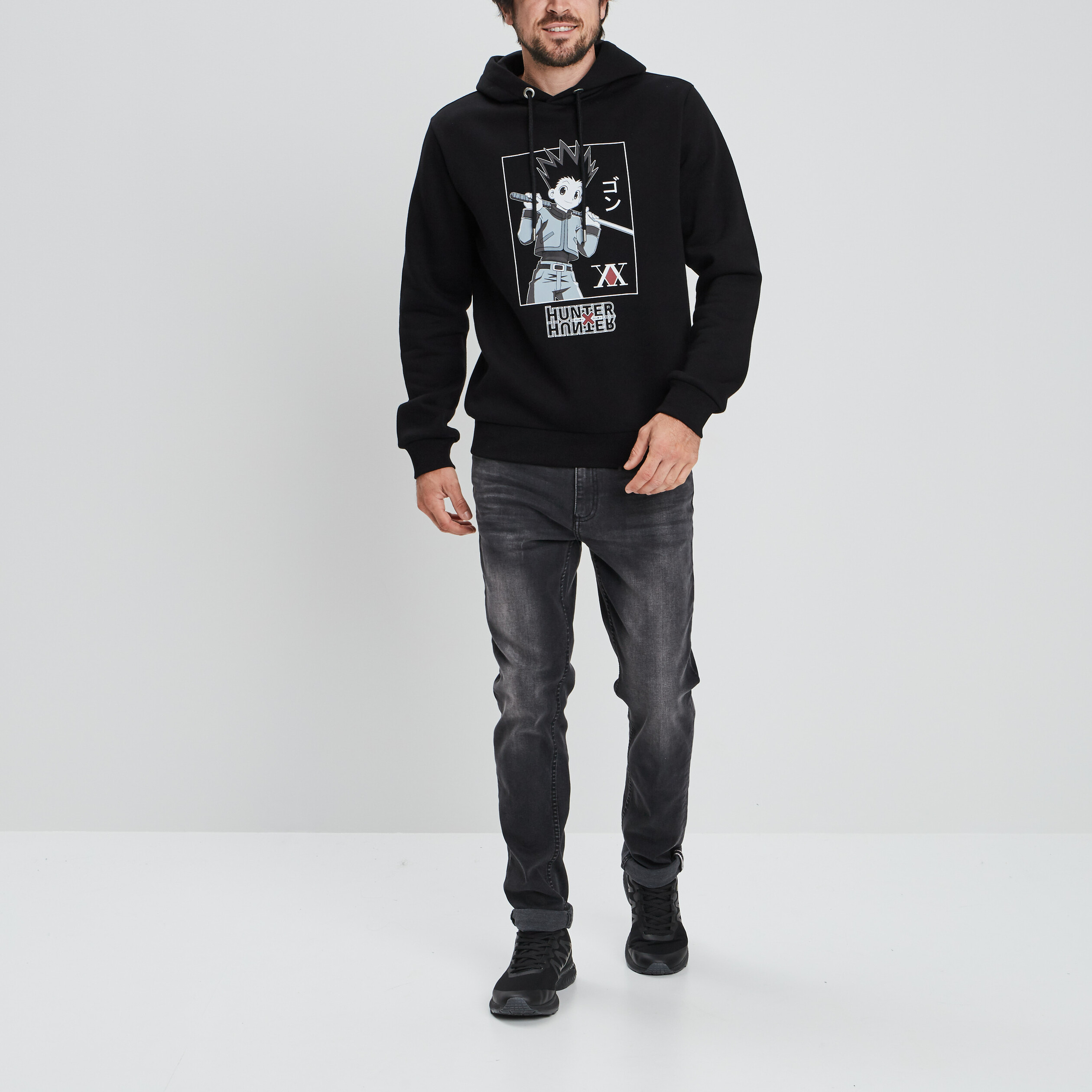 Jeans slim 5 poches denim noir homme | La Halle