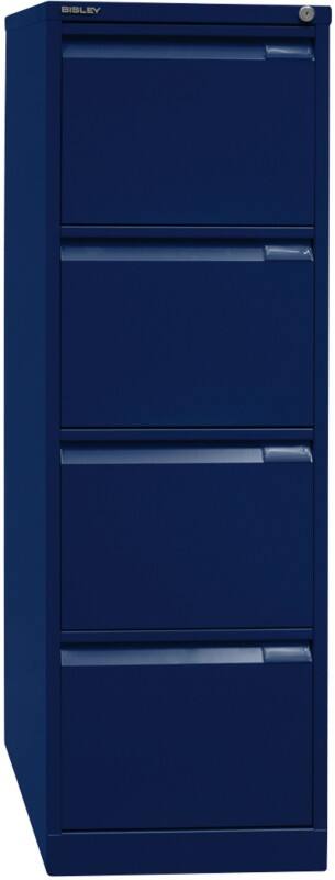 Bisley Aktenschrank A4BS4E 4 Schübe Oxfordblau 413 x 622 x 1.321 mm