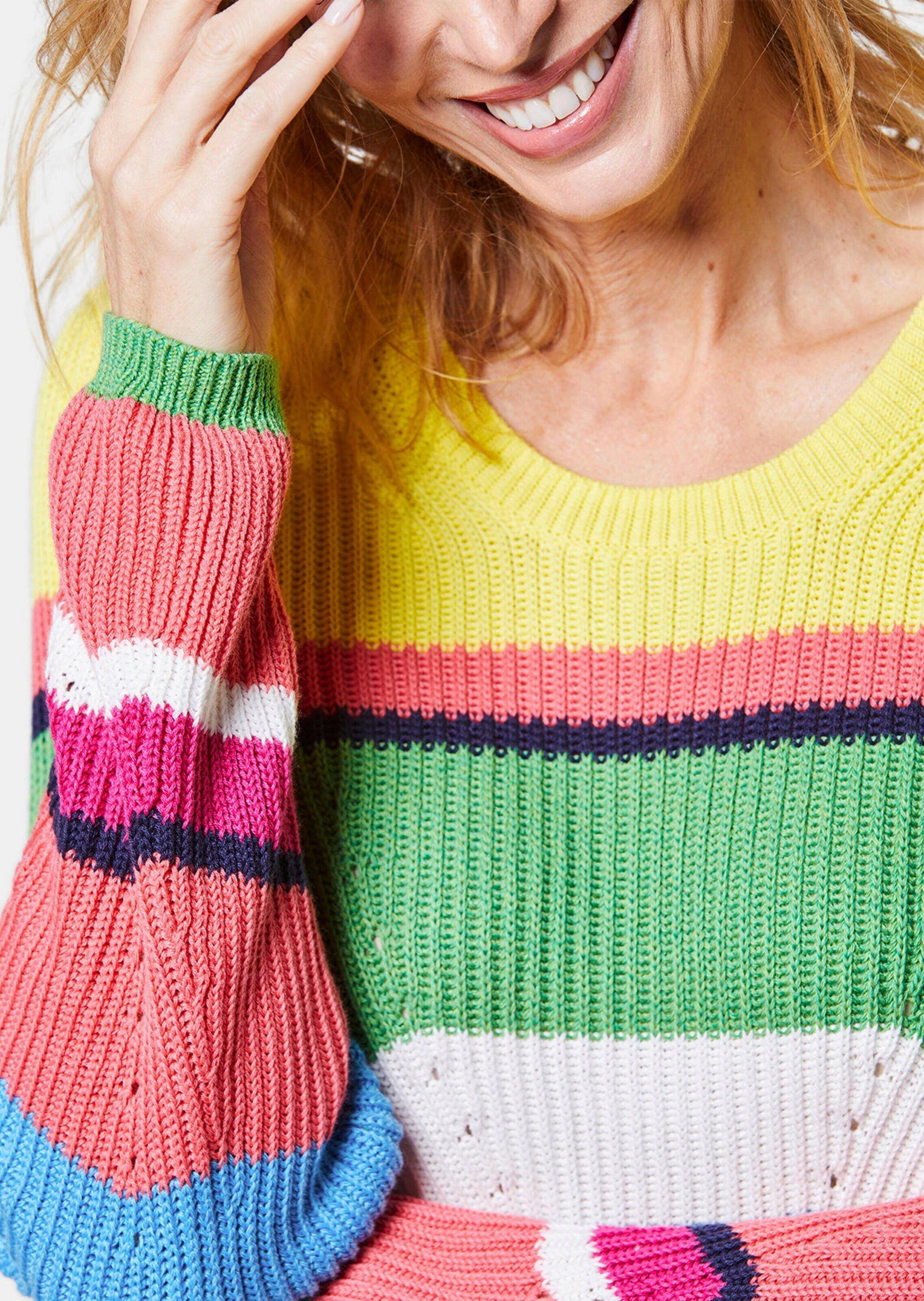 GOLDNER Strickpullover Pullover im Baumwoll-Mix