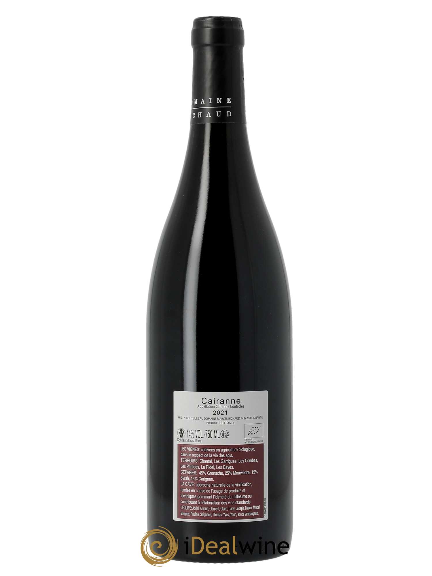 Cairanne Marcel Richaud  2021 - Lot de 1 Bouteille