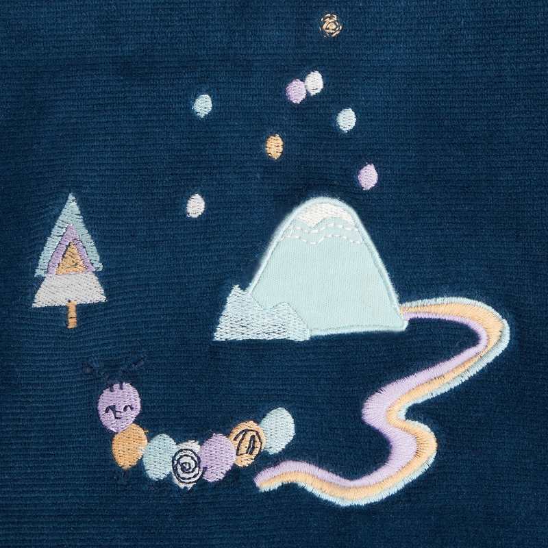 Pyjama à motifs bébé mixte bleu marine en velours maille Catimini